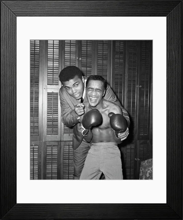 Framed Print : Sammy Davis and Cassius Clay Framed Print : Sammy Davis and Cassius Clay