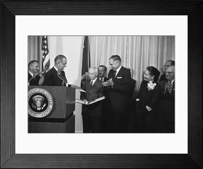 Framed Print : Hyman Rickover Receiving an Award Framed Print : Hyman Rickover Receiving an Award