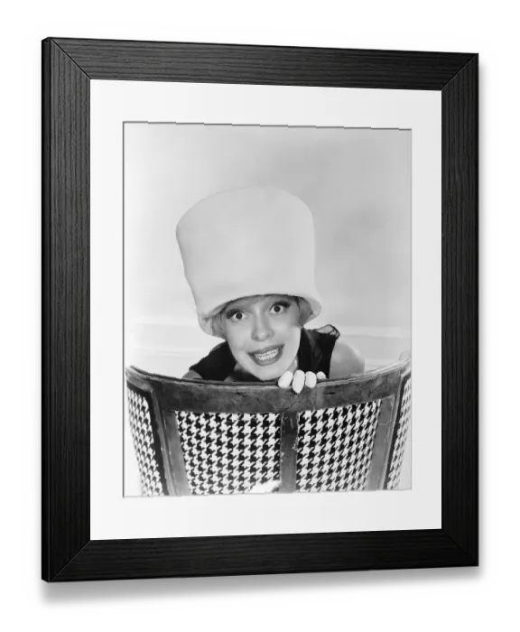 Framed Print : Carol Channing Modeling a Hat Framed Print : Carol Channing Modeling a Hat