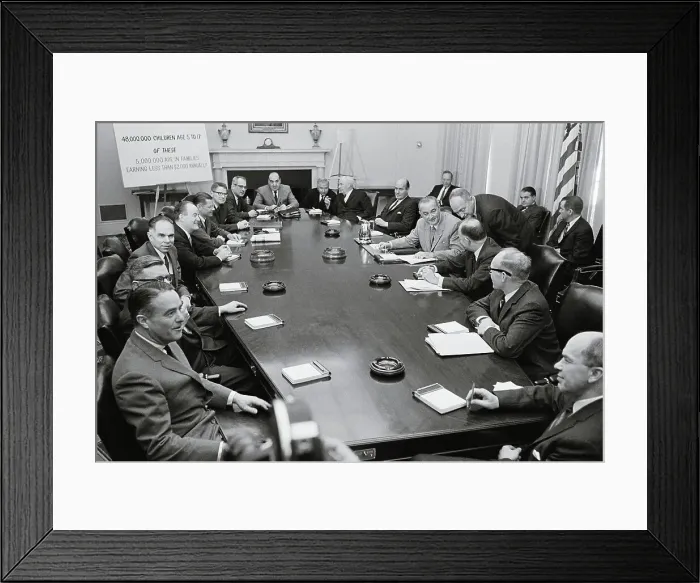 Framed Print : Lyndon Johnson's Cabinet Members Framed Print : Lyndon Johnson's Cabinet Members