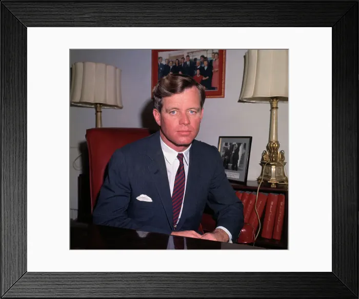 Framed Print : Portrait of Robert Kennedy Framed Print : Portrait of Robert Kennedy