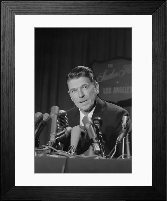 Framed Print : Portrait of Ronald Reagan Framed Print : Portrait of Ronald Reagan