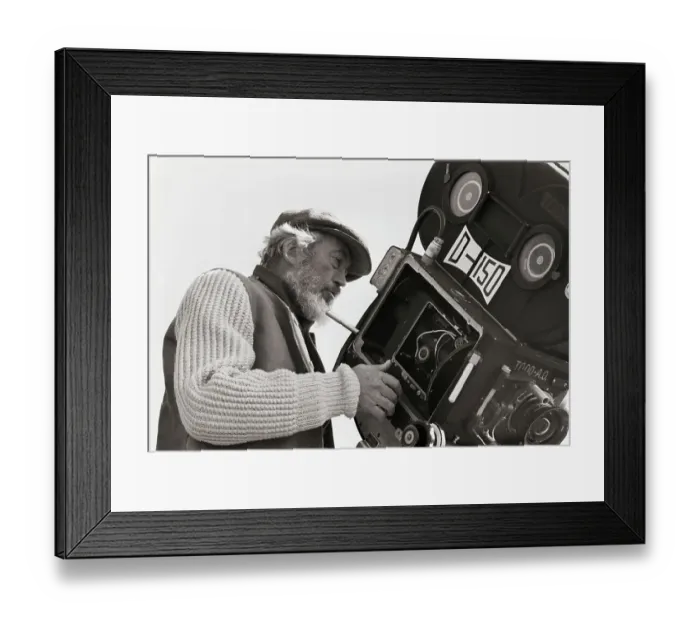 Framed Print : John Huston Directing The Bible Framed Print : John Huston Directing The Bible