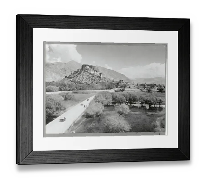 Framed Print : View of Highway Leading to Lhasa