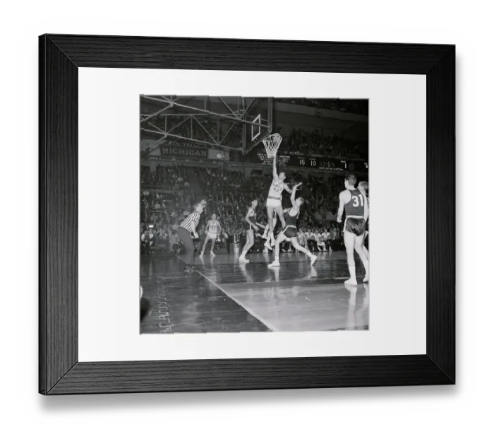 Framed Print : Bill Bradley Going up for Sure Basket Framed Print : Bill Bradley Going up for Sure Basket