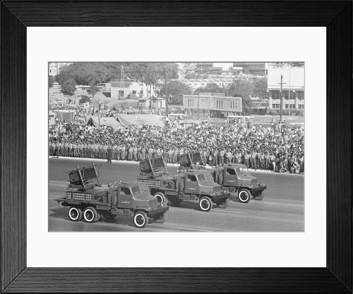 Framed Print : Parade Celebrating the Cuban Revolution Framed Print : Parade Celebrating the Cuban Revolution
