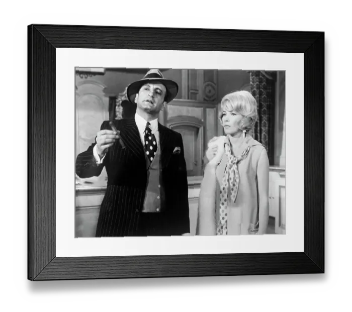 Framed Print : George C. Scott and Shirley MacLaine in The Yellow Roll-Royce