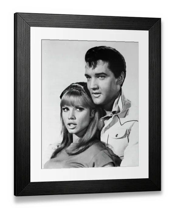 Framed Print : Elvis Presley With Group Of Girls Framed Print : Elvis Presley With Group Of Girls