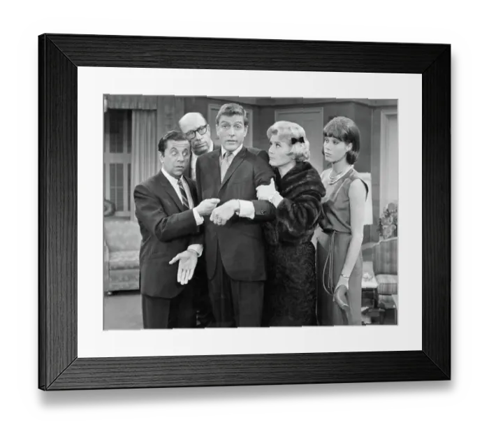 Framed Print : Dick Van Dyke and Cast Framed Print : Dick Van Dyke and Cast