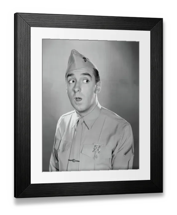 Framed Print : Portrait of Jim Nabors Framed Print : Portrait of Jim Nabors