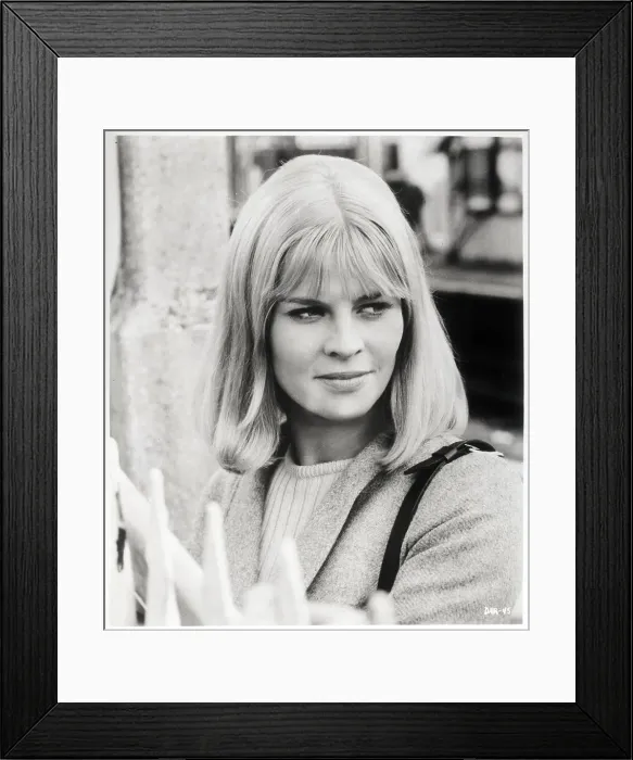 Framed Print : Close-up Sly Looking Julie Christie Framed Print : Close-up Sly Looking Julie Christie