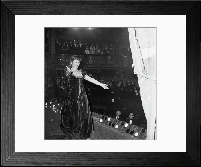 Framed Print : Maria Callas on Stage Framed Print : Maria Callas on Stage