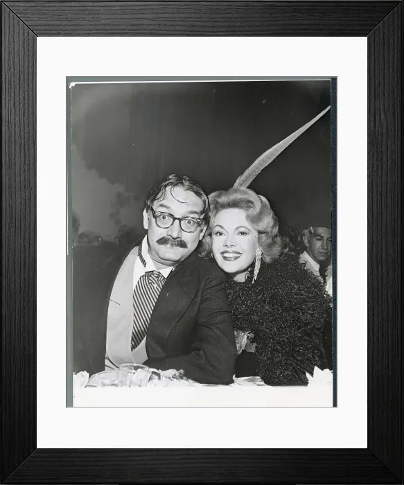 Framed Print : Comedian Steve Allen Posing with His Wife Jayne at Benefit Framed Print : Comedian Steve Allen Posing with His Wife Jayne at Benefit