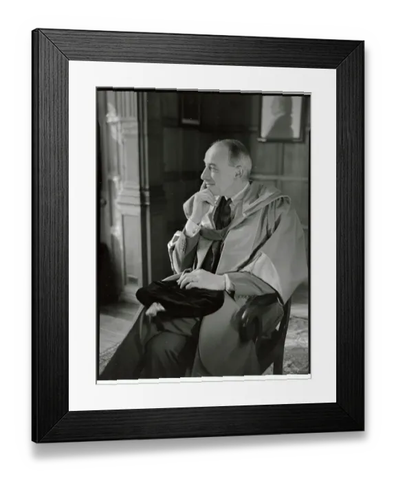 Framed Print : Eugene V. Rostow Wearing Yale Robe Framed Print : Eugene V. Rostow Wearing Yale Robe