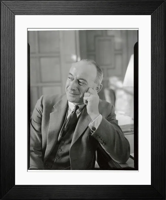 Framed Print : Eugene V. Rostow with Hand on Face