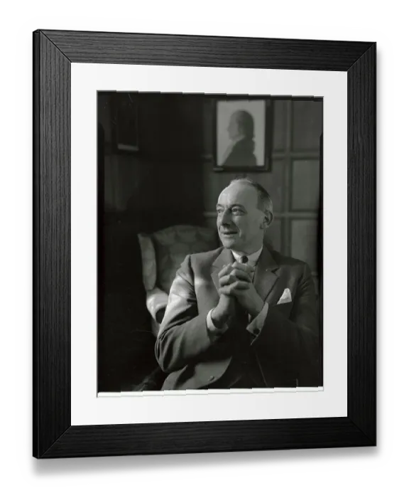 Framed Print : Eugene V. Rostow with Hands Clasped Framed Print : Eugene V. Rostow with Hands Clasped