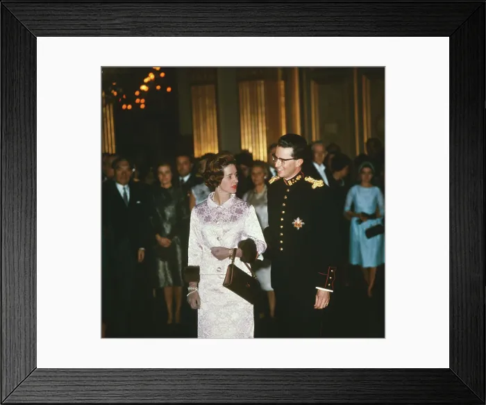 Framed Print : King Baudouin and Queen Fabiola Framed Print : King Baudouin and Queen Fabiola