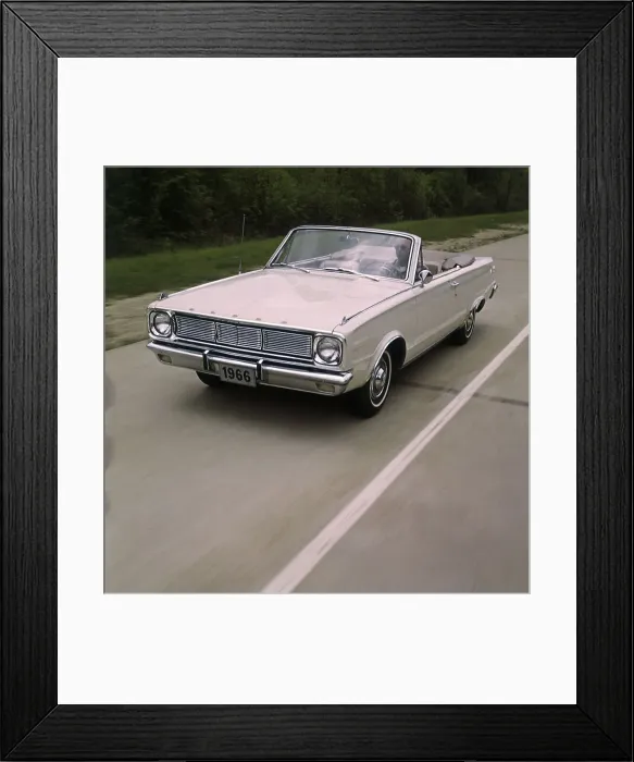 Framed Print : Man Driving 1966 Dodge Dart GT Convertible Framed Print : Man Driving 1966 Dodge Dart GT Convertible