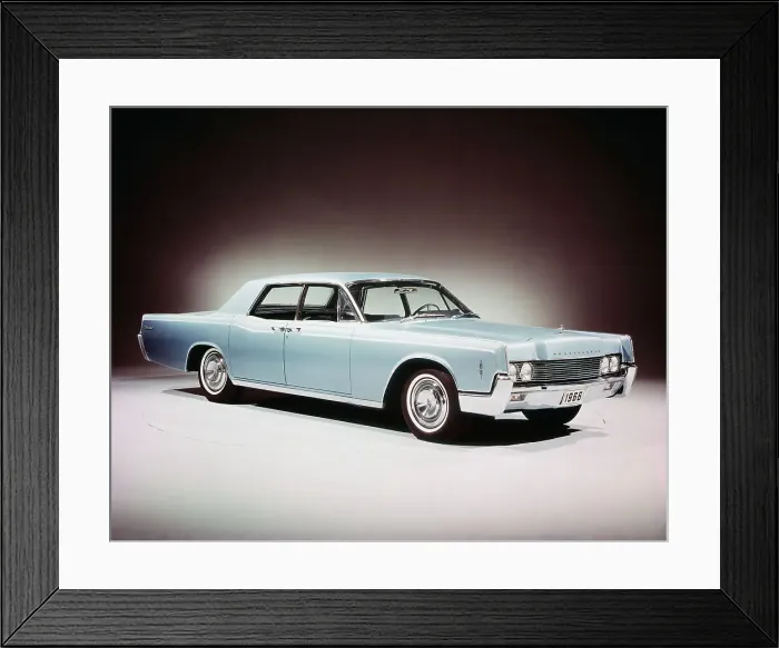 Framed Print : 1966 Lincoln Continental Four Door Sedan