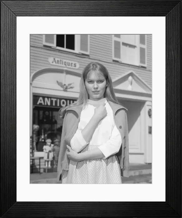 Framed Print : Portrait of Actress Mia Farrow of Television's Peyton Place Framed Print : Portrait of Actress Mia Farrow of Television's Peyton Place