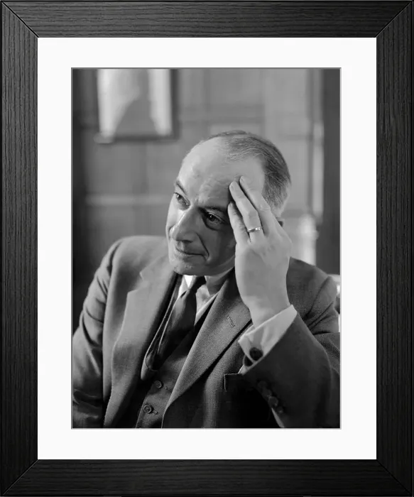 Framed Print : Eugene V. Rostow with Hand on Forehead Framed Print : Eugene V. Rostow with Hand on Forehead