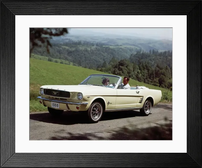 Framed Print : 1966 Ford Mustang Convertible Framed Print : 1966 Ford Mustang Convertible