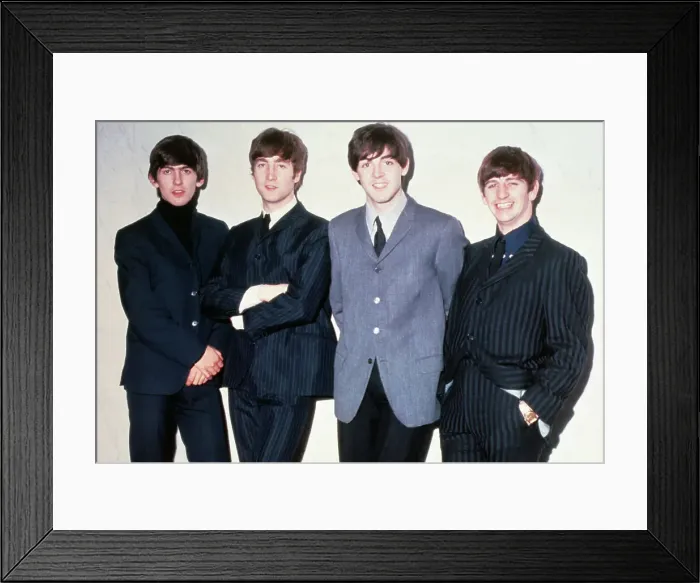 Framed Print : The Beatles Posing Together Framed Print : The Beatles Posing Together