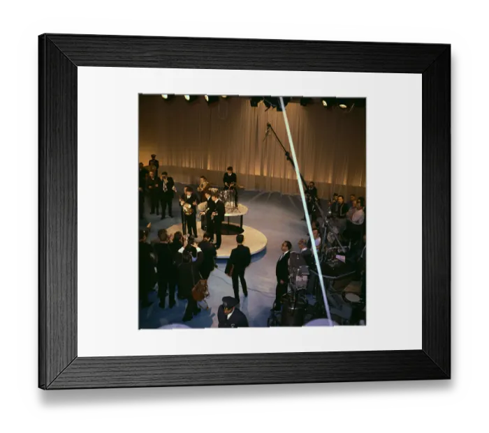 Framed Print : Beatles on Stage