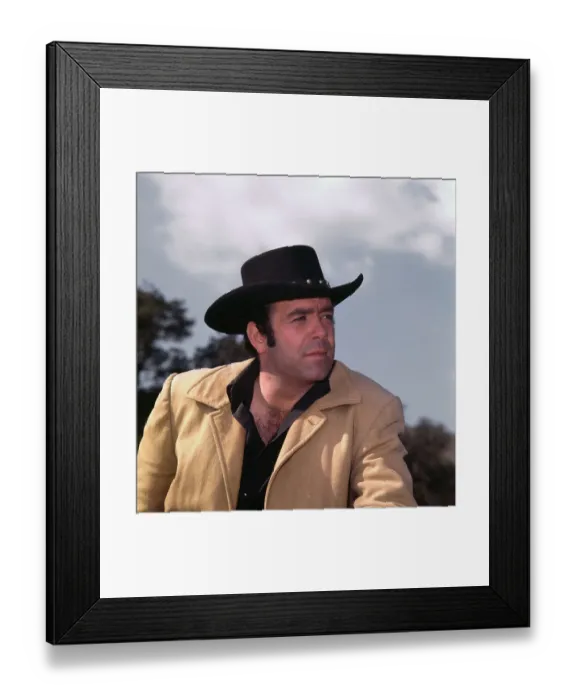 Framed Print : Actor Pernell Roberts Wearing Western Attire Framed Print : Actor Pernell Roberts Wearing Western Attire