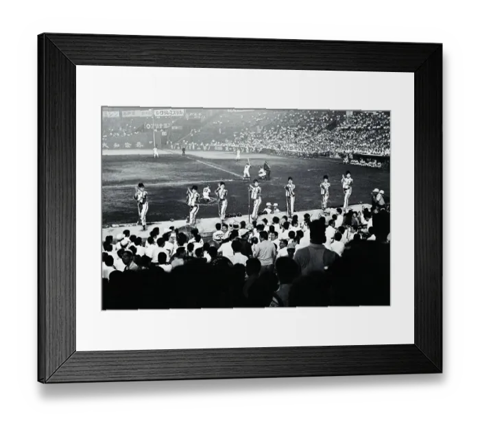 Framed Print : Cheerleaders at Japanese Baseball Game Framed Print : Cheerleaders at Japanese Baseball Game