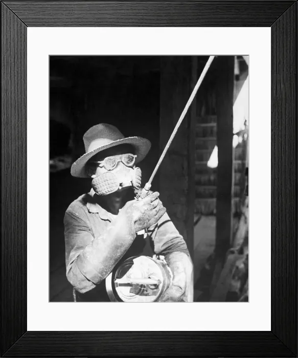 Framed Print : Dieldrin Insecticide Sprayer Prevents Malaria Framed Print : Dieldrin Insecticide Sprayer Prevents Malaria