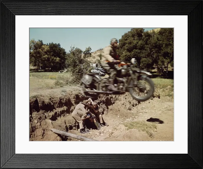 Framed Print : Follow Me, Boys! Film Stunt Framed Print : Follow Me, Boys! Film Stunt