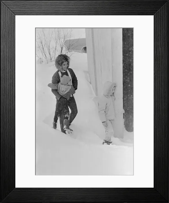 Framed Print : Kennedy Family in Aspen Framed Print : Kennedy Family in Aspen