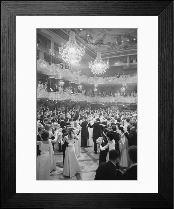 Framed Print : Young Adults at Debutante Ball Framed Print : Young Adults at Debutante Ball
