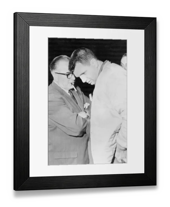 Framed Print : Salvatore Bonanno in FBI Custody