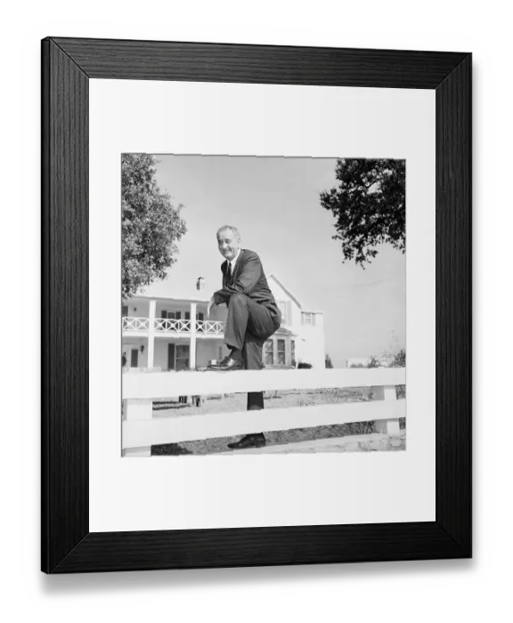Framed Print : Portrait of Lyndon B. Johnson