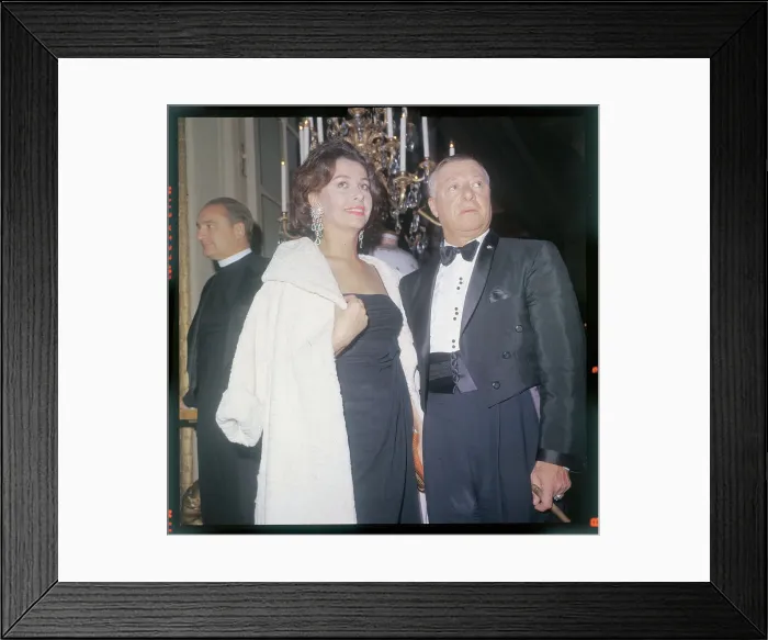 Framed Print : George Jessel with Helene DuFresne