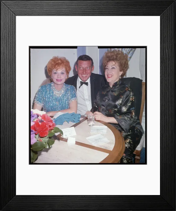 Framed Print : Lucille Ball and Husband Gary Morton Sitting at Table With Ethel Merman Framed Print : Lucille Ball and Husband Gary Morton Sitting at Table With Ethel Merman