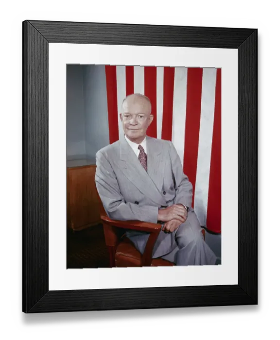 Framed Print : Former President Dwight D. Eisenhower Framed Print : Former President Dwight D. Eisenhower