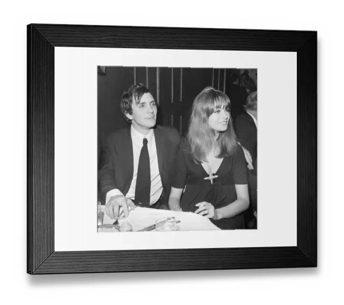 Framed Print : Stamp And Shrimpton At Dining Table Framed Print : Stamp And Shrimpton At Dining Table