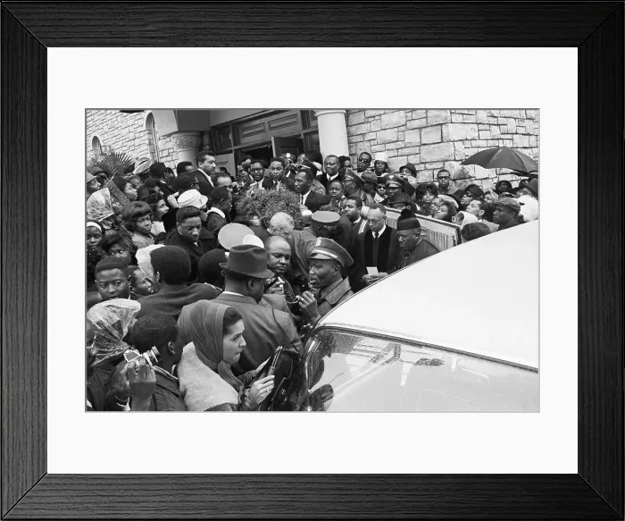 Framed Print : Crowd at Sam Cooke's Funeral Framed Print : Crowd at Sam Cooke's Funeral