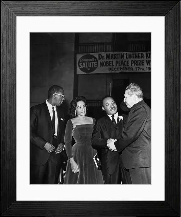 Framed Print : Martinluther King Jr And Coretta Scott