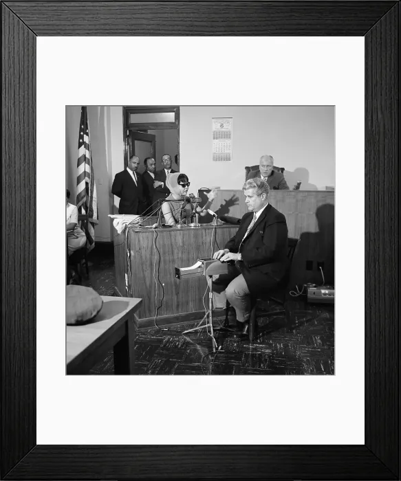 Framed Print : Inquest of Sam Cooke's Murder Framed Print : Inquest of Sam Cooke's Murder