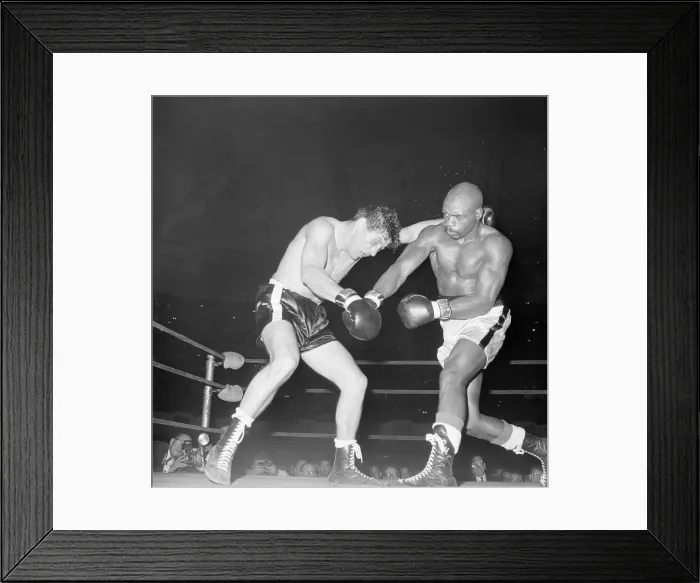 Framed Print : Rubin Carter Fighting Joey Giardello Framed Print : Rubin Carter Fighting Joey Giardello