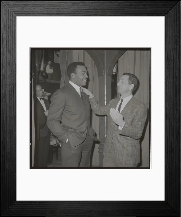 Framed Print : Jim Brown with Allie Sherman Framed Print : Jim Brown with Allie Sherman