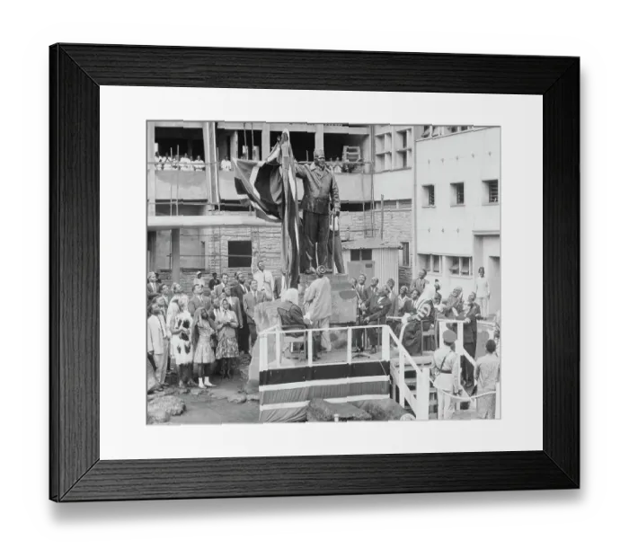 Framed Print : Oginga Odinga Unveiling Statue of Jomo Kenyatta Framed Print : Oginga Odinga Unveiling Statue of Jomo Kenyatta