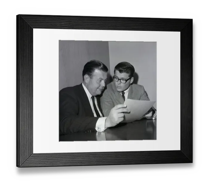 Framed Print : Timothy Nicholson Speaks with His Attorney Framed Print : Timothy Nicholson Speaks with His Attorney