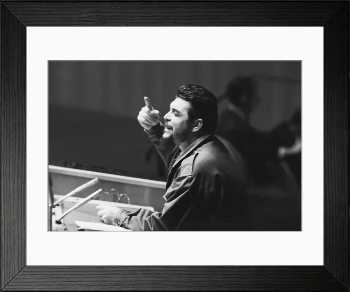 Framed Print : Ernesto Guevara Debating at United Nations Framed Print : Ernesto Guevara Debating at United Nations