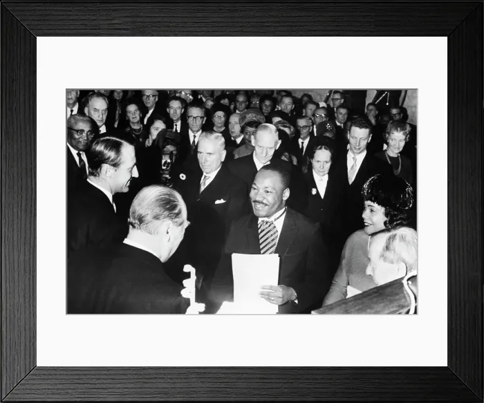 Framed Print : Martin Luther King Receiving Nobel Prize Framed Print : Martin Luther King Receiving Nobel Prize