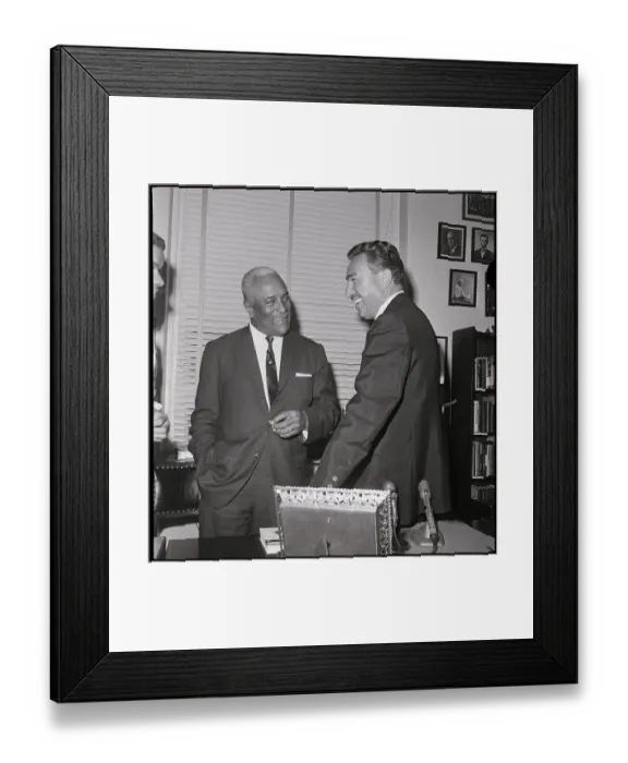 Framed Print : J. Raymond Jones And Adam Clayton Powell Framed Print : J. Raymond Jones And Adam Clayton Powell